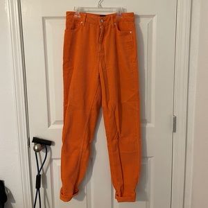 BDG Urban Outfitters Orange Corduroy High Waisted Pants